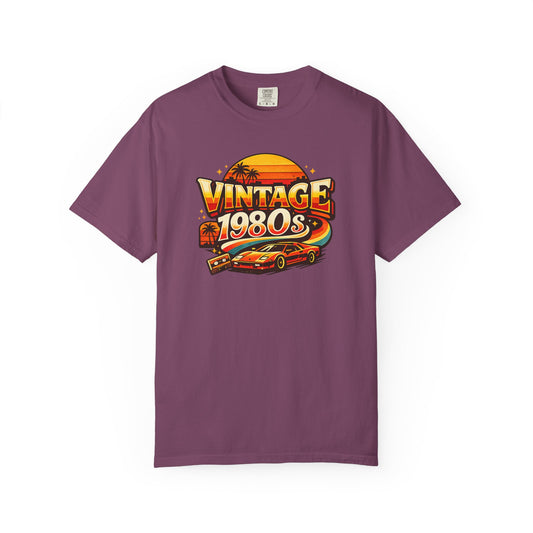 Vintage 1980s Retro Sports Car T-Shirt | Sunset Palm Beach Nostalgia