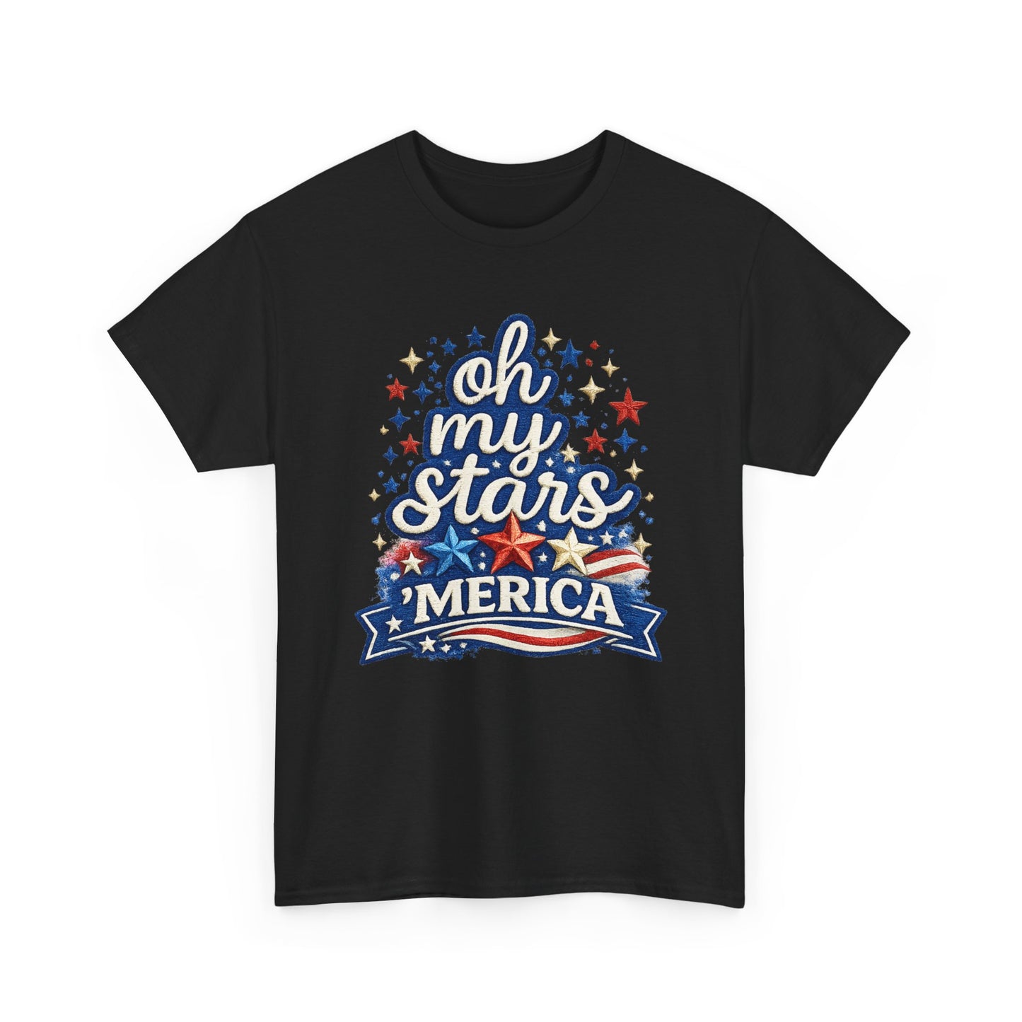 Oh My Stars 'Merica T-Shirt | Patriotic 4th of July Stars and Stripes Tee