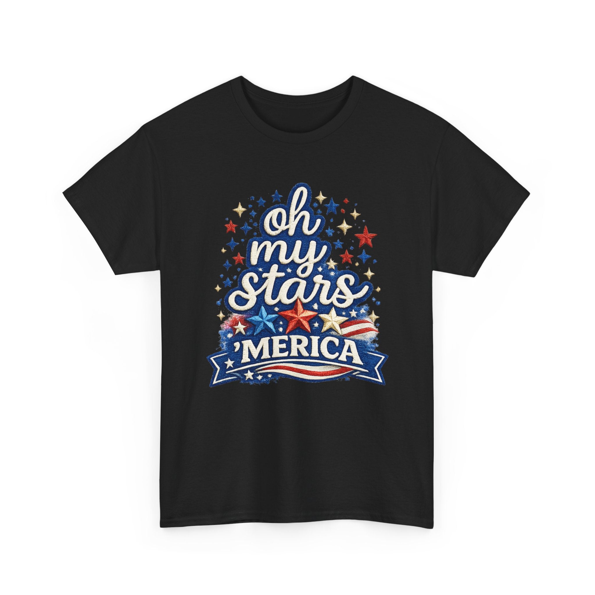 Oh My Stars 'Merica T-Shirt | Patriotic 4th of July Stars and Stripes Tee