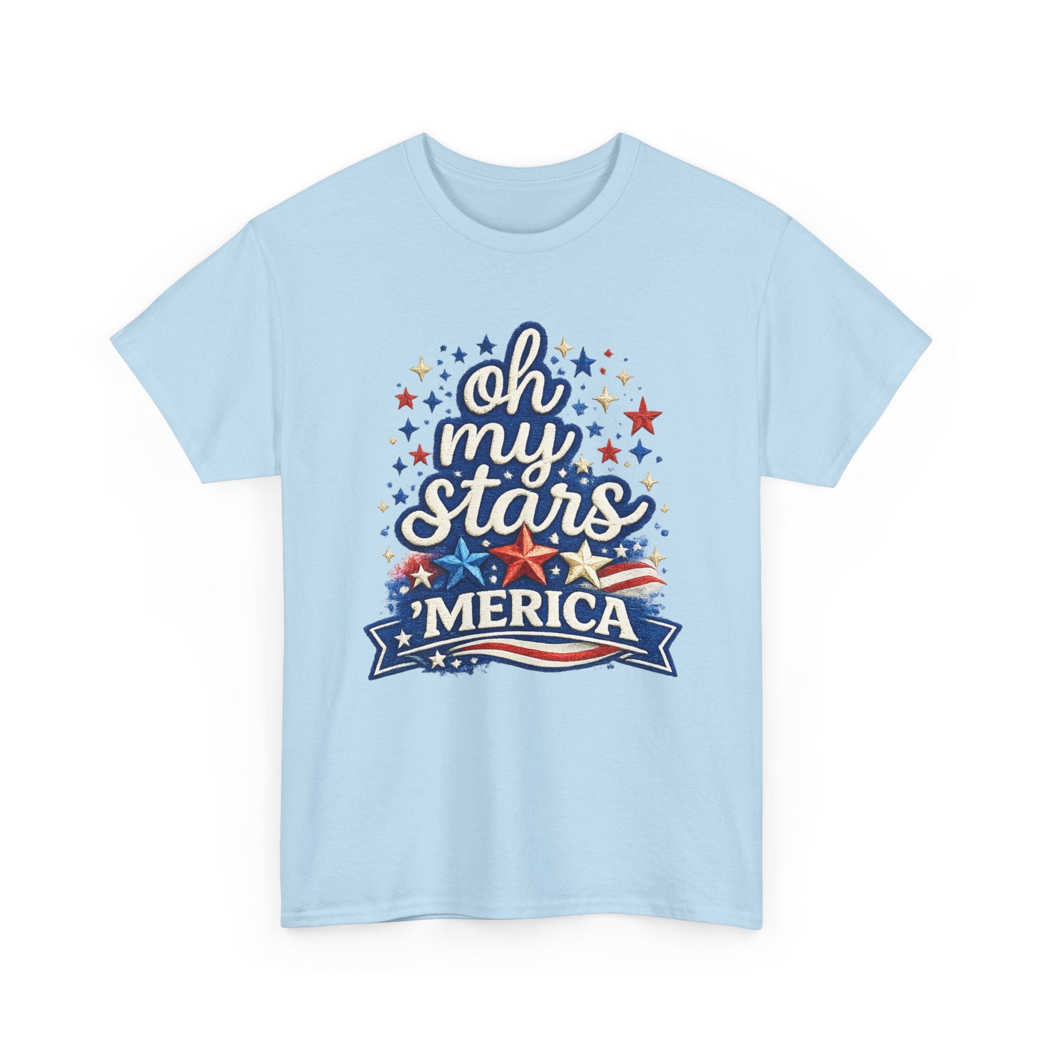 Oh My Stars 'Merica T-Shirt | Patriotic 4th of July Stars and Stripes Tee