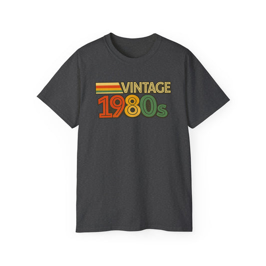 Vintage 1980s Retro Stripe Tee Shirt | 80s Nostalgia Graphic Shirt