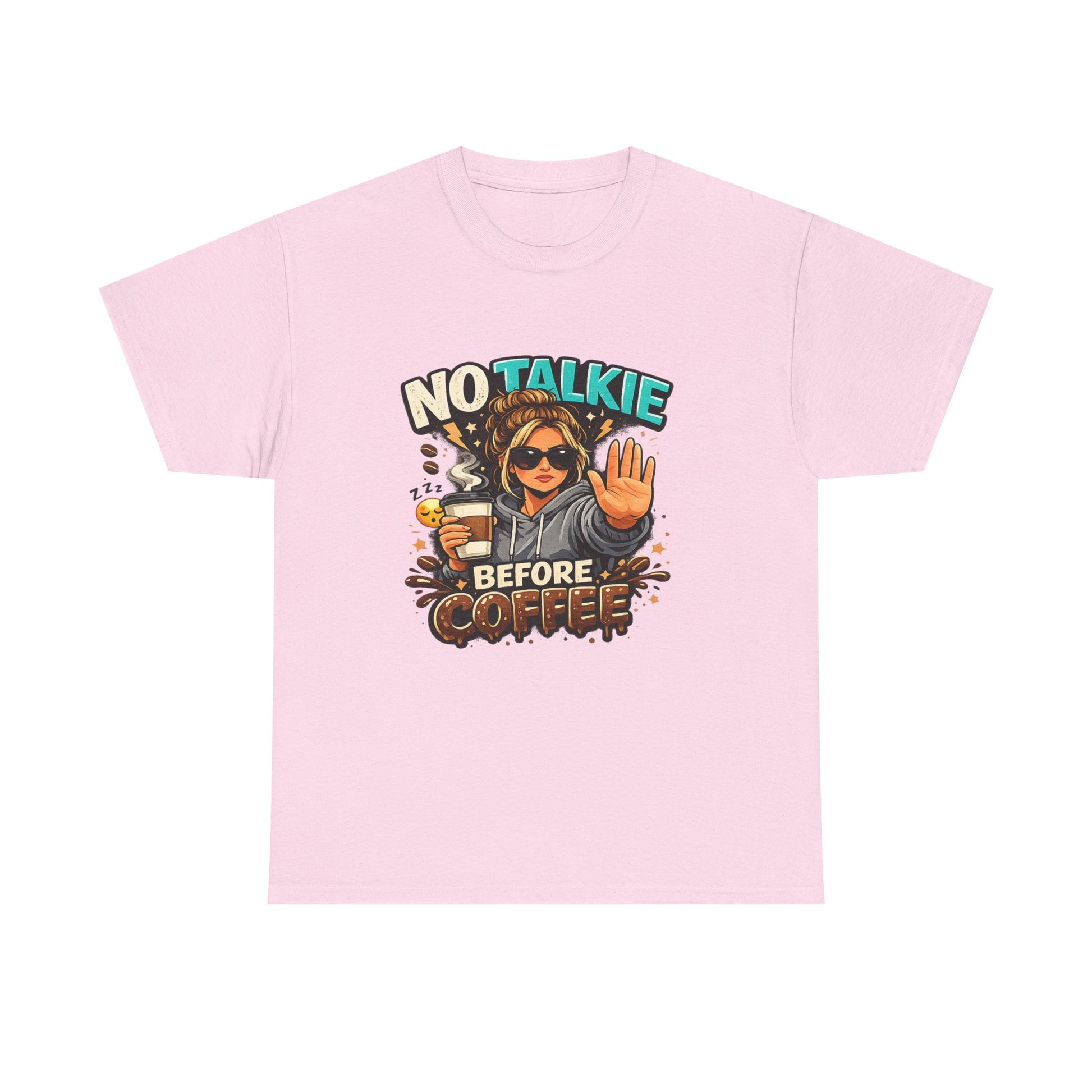 No Talkie Before Coffee T-Shirt | Funny Coffee Shirt for Women