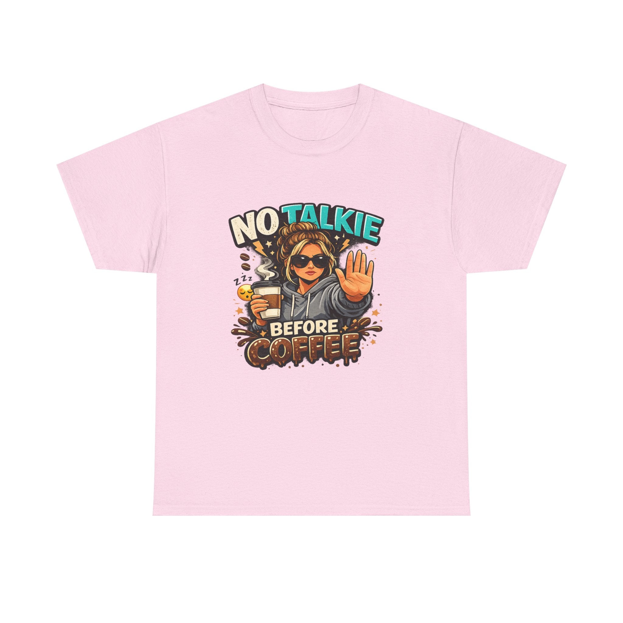 No Talkie Before Coffee T-Shirt | Funny Coffee Shirt for Women