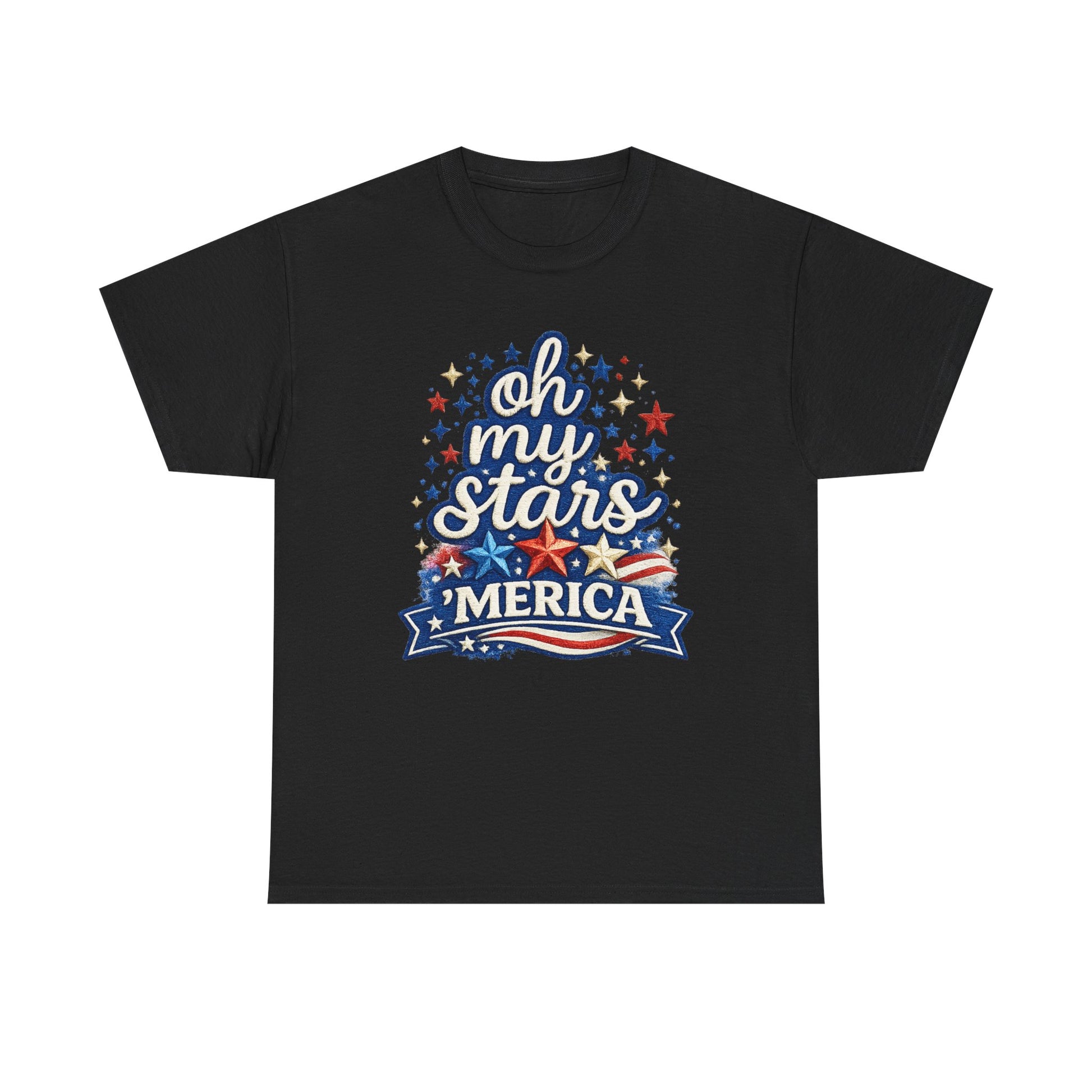 Oh My Stars 'Merica T-Shirt | Patriotic 4th of July Stars and Stripes Tee