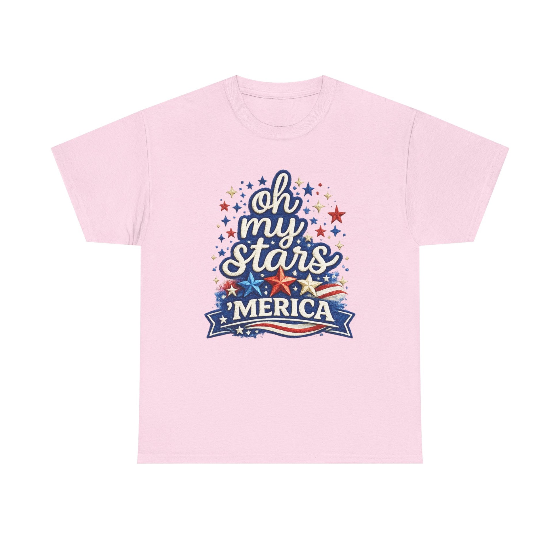 Oh My Stars 'Merica T-Shirt | Patriotic 4th of July Stars and Stripes Tee