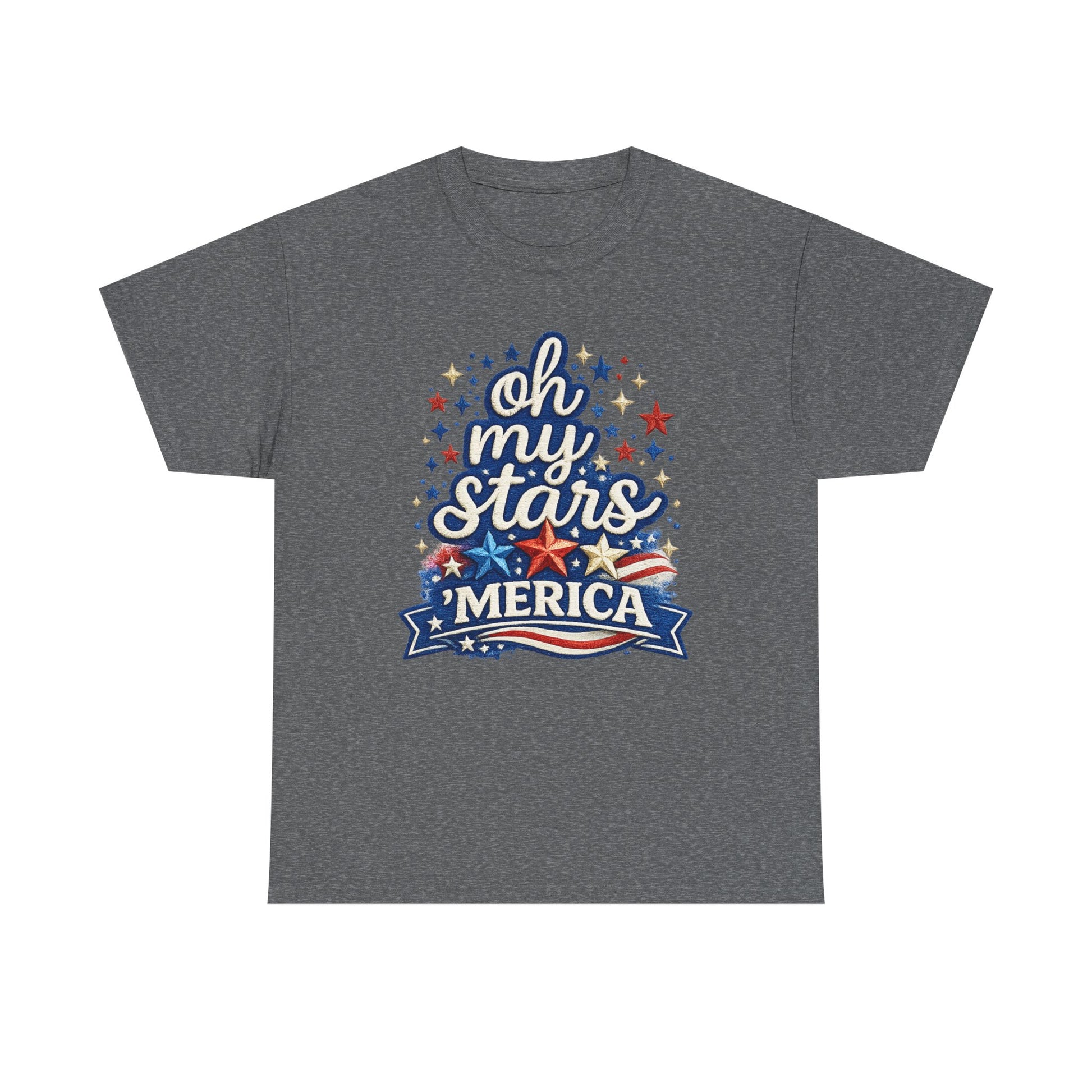 Oh My Stars 'Merica T-Shirt | Patriotic 4th of July Stars and Stripes Tee