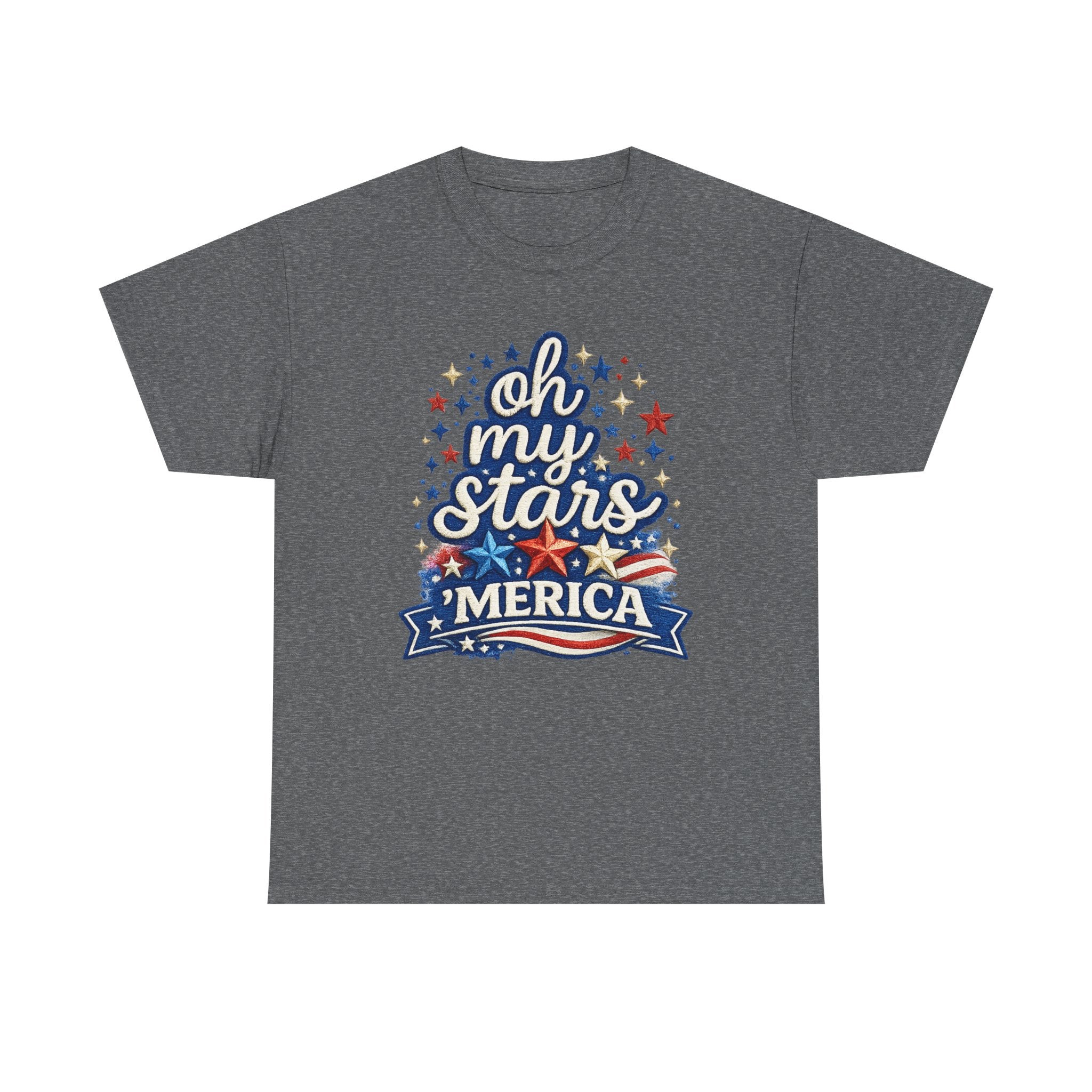 Oh My Stars 'Merica T-Shirt | Patriotic 4th of July Stars and Stripes Tee