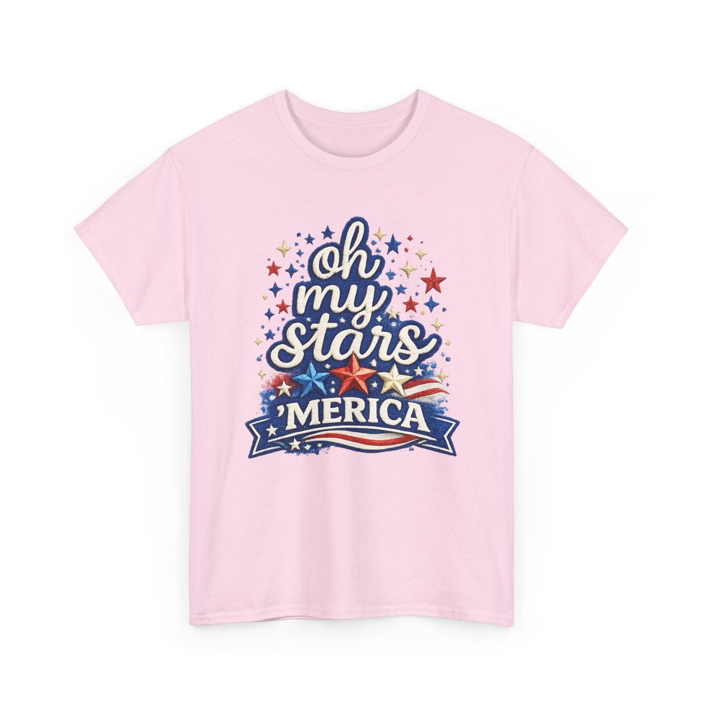 Oh My Stars 'Merica T-Shirt | Patriotic 4th of July Stars and Stripes Tee