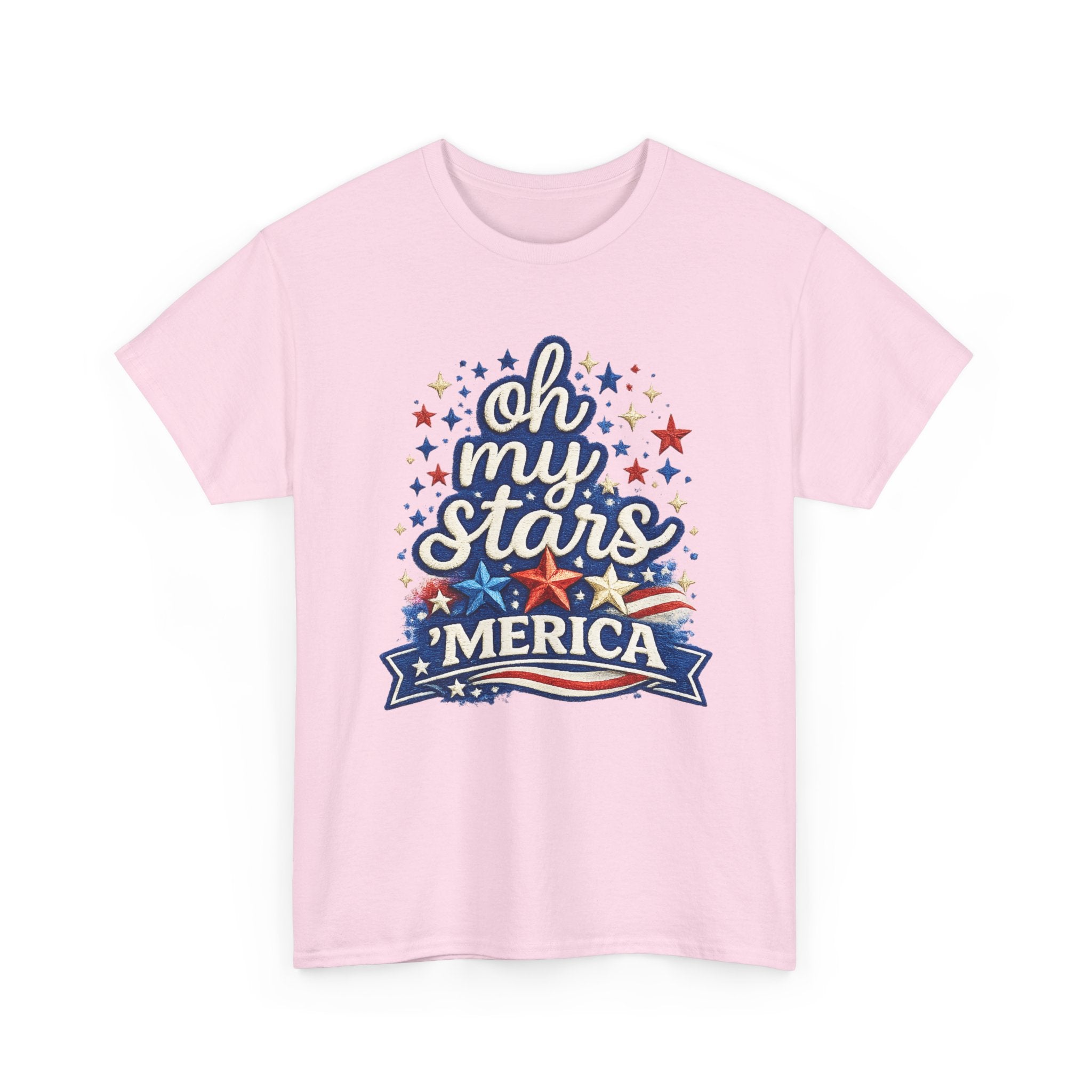 Oh My Stars 'Merica T-Shirt | Patriotic 4th of July Stars and Stripes Tee