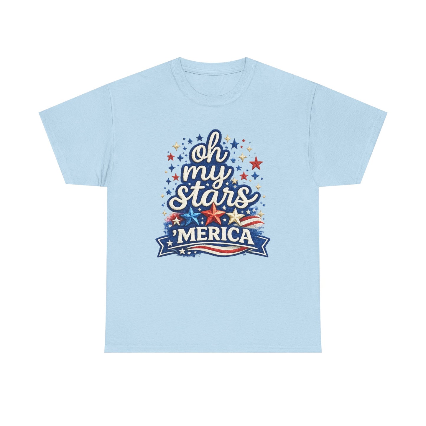 Oh My Stars 'Merica T-Shirt | Patriotic 4th of July Stars and Stripes Tee