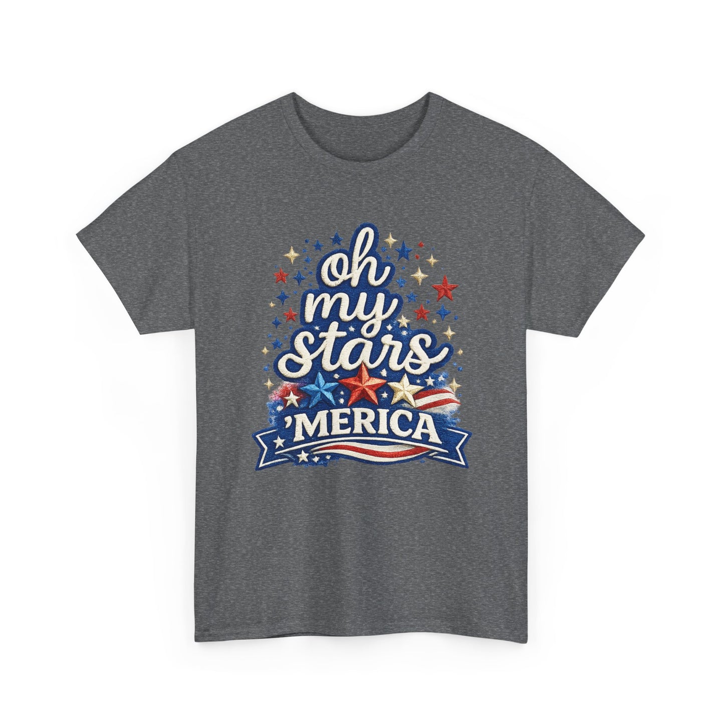 Oh My Stars 'Merica T-Shirt | Patriotic 4th of July Stars and Stripes Tee