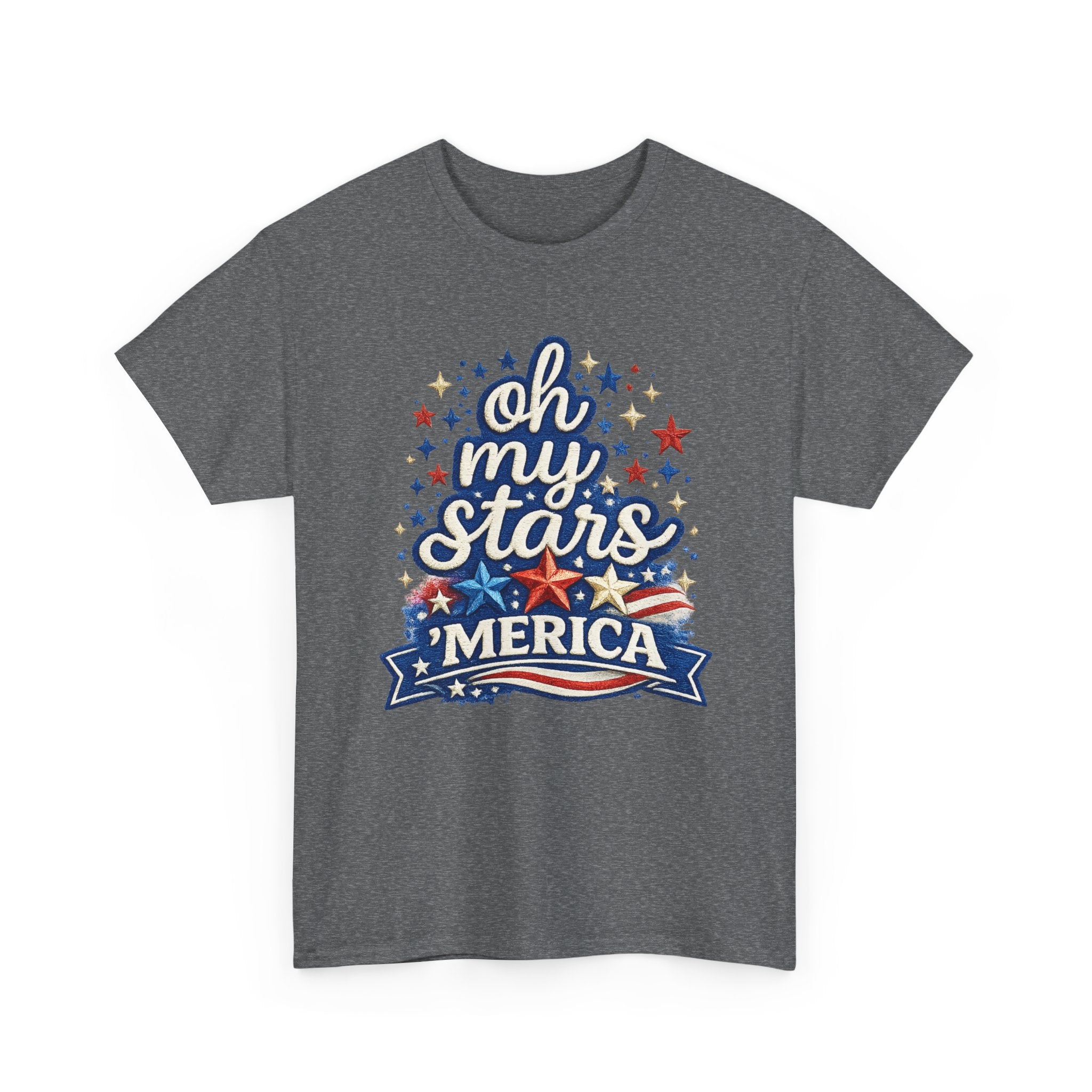 Oh My Stars 'Merica T-Shirt | Patriotic 4th of July Stars and Stripes Tee