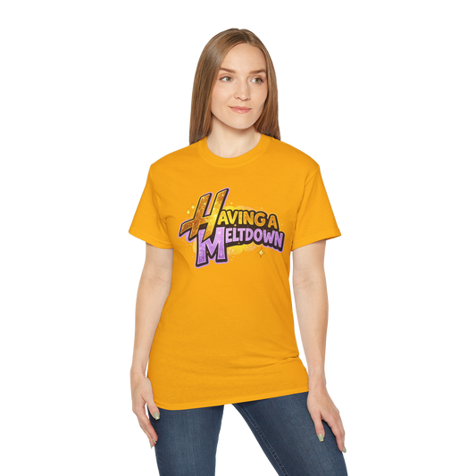 Having a Meltdown T-Shirt | Retro Comic Text Tee