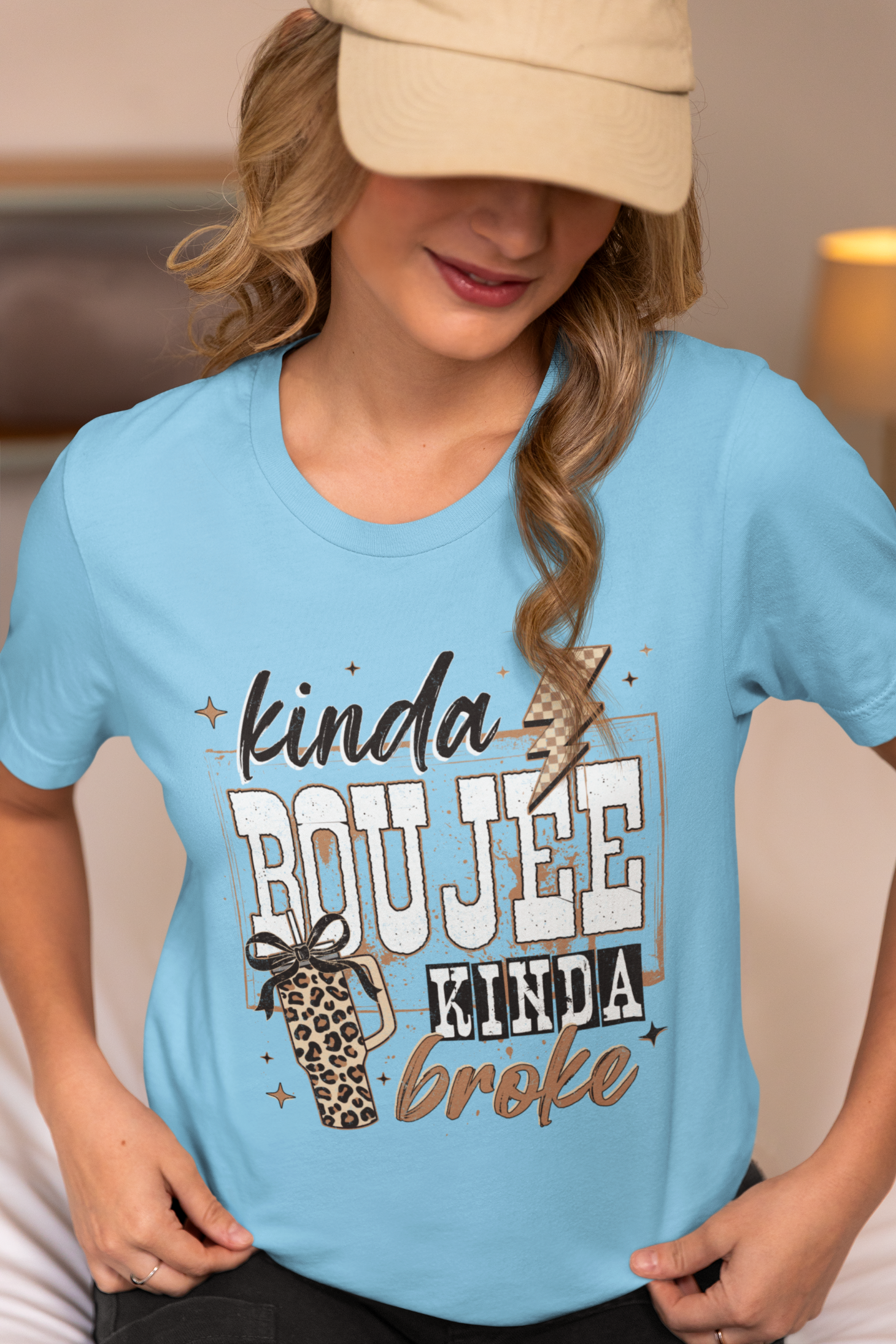 Kinda Boujee Kinda Broke - Unisex T-Shirt