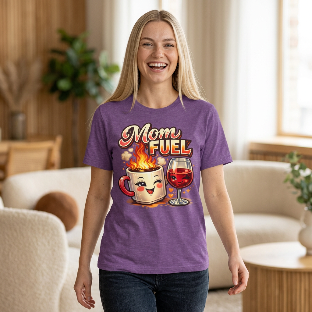 Mom Fuel Short Sleeve T-Shirt