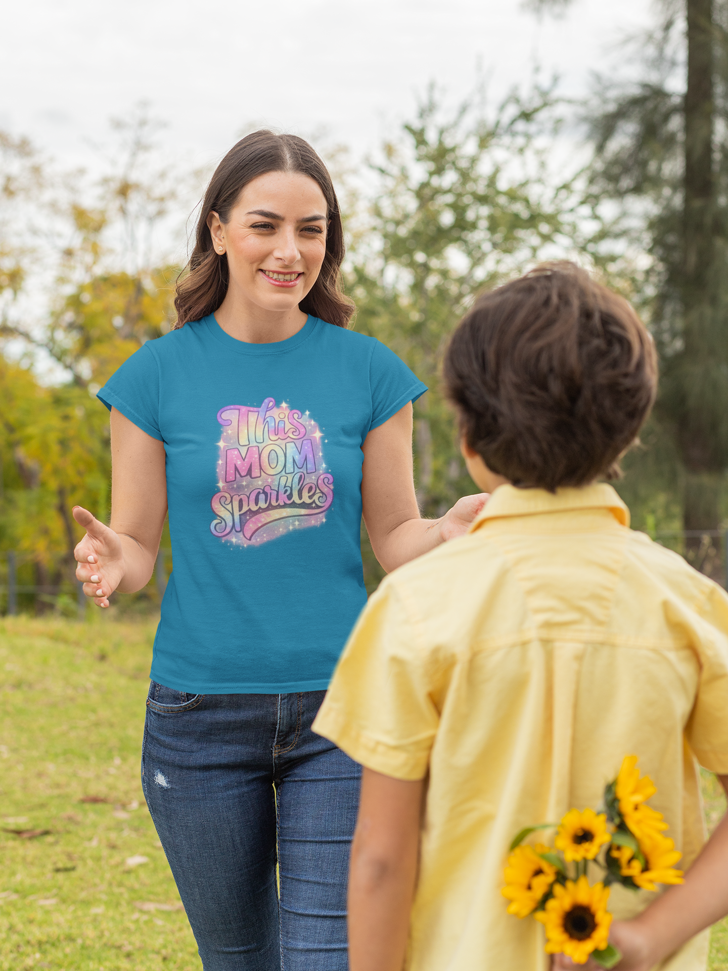 This Mom Sparkles Unisex Shirt