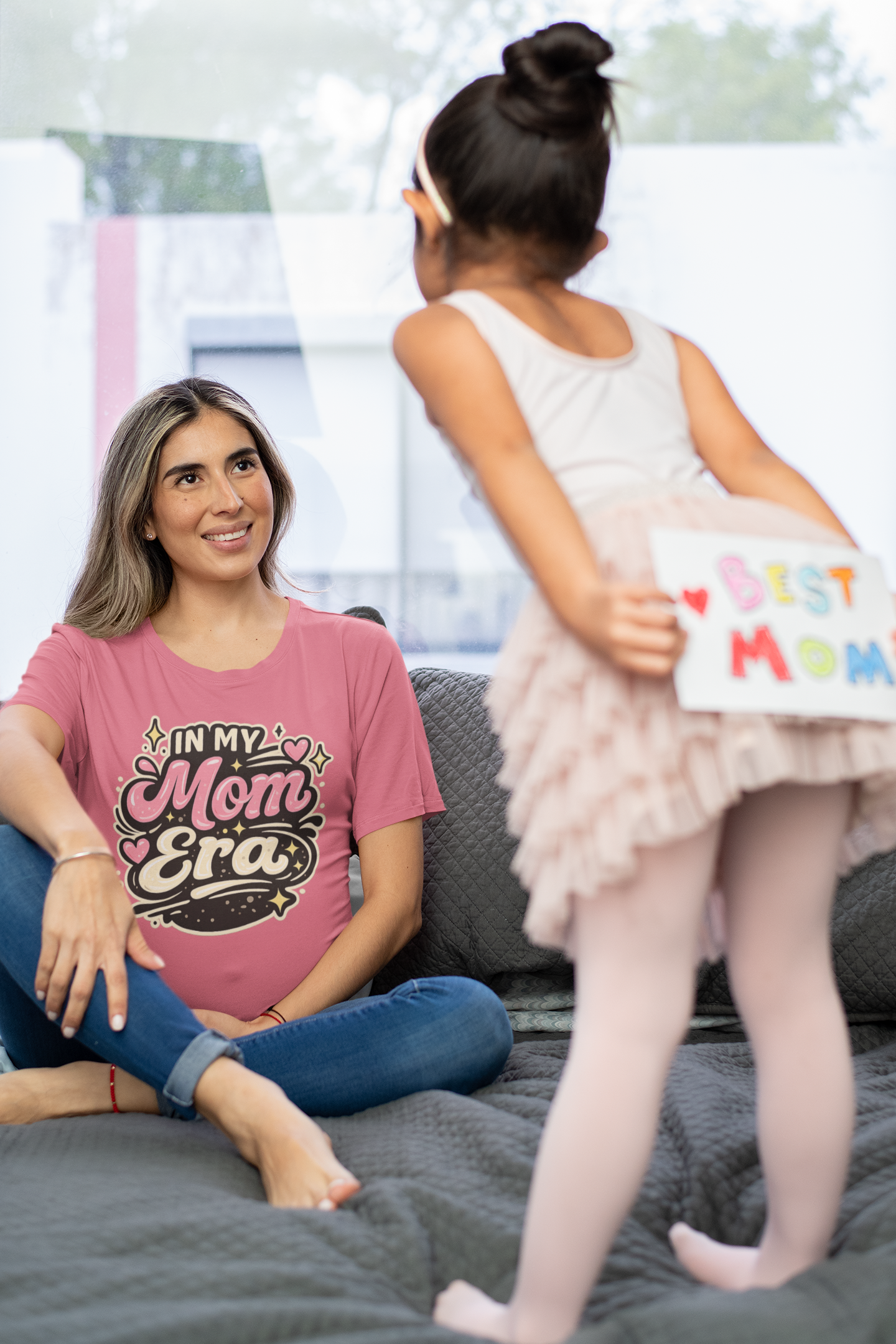 In My Mom Era Tee | Retro Pink Script Design
