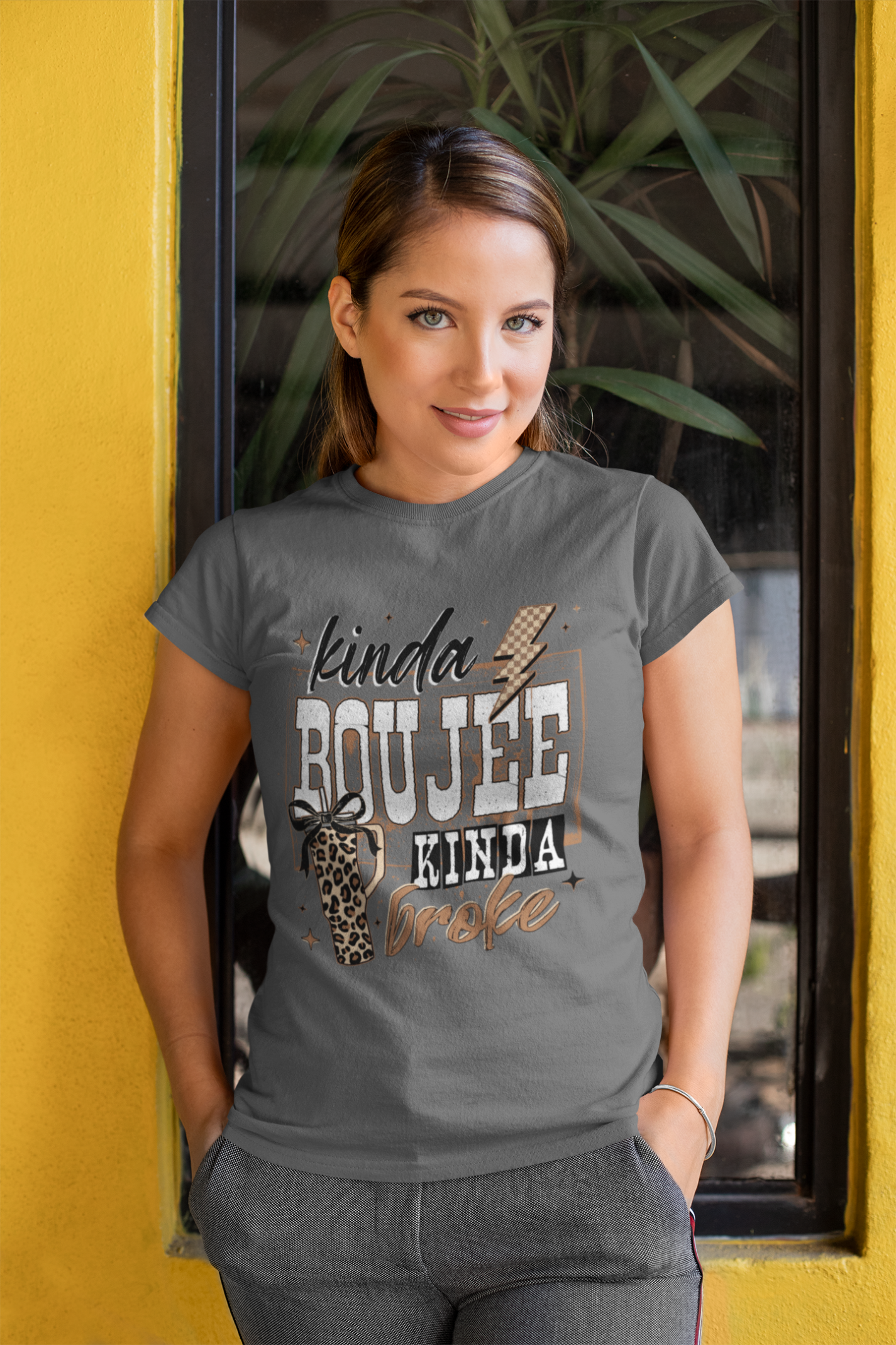 Kinda Boujee Kinda Broke - Unisex T-Shirt