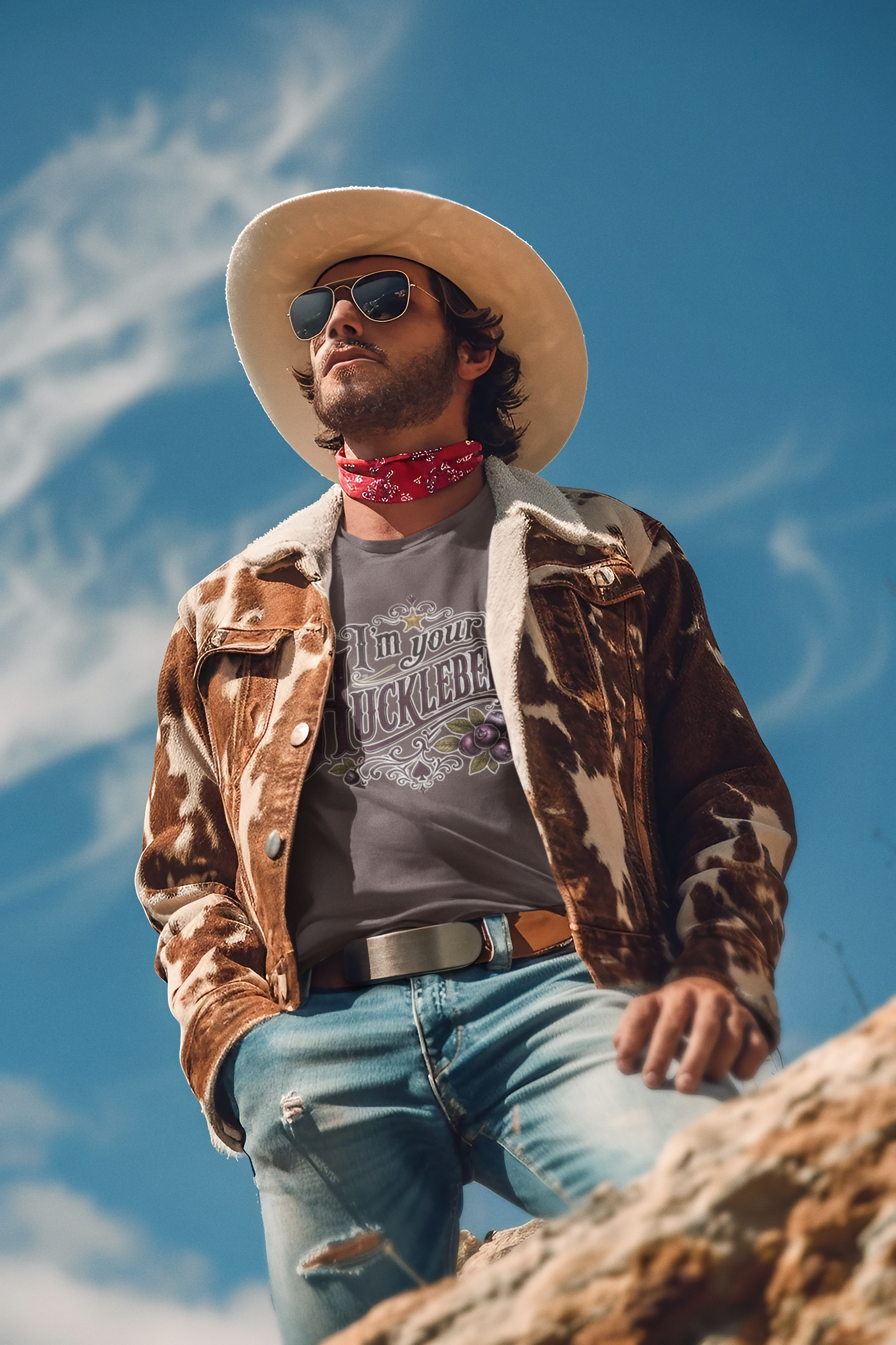 I'm Your Huckleberry T-shirt | Vintage Huckleberry Illustration