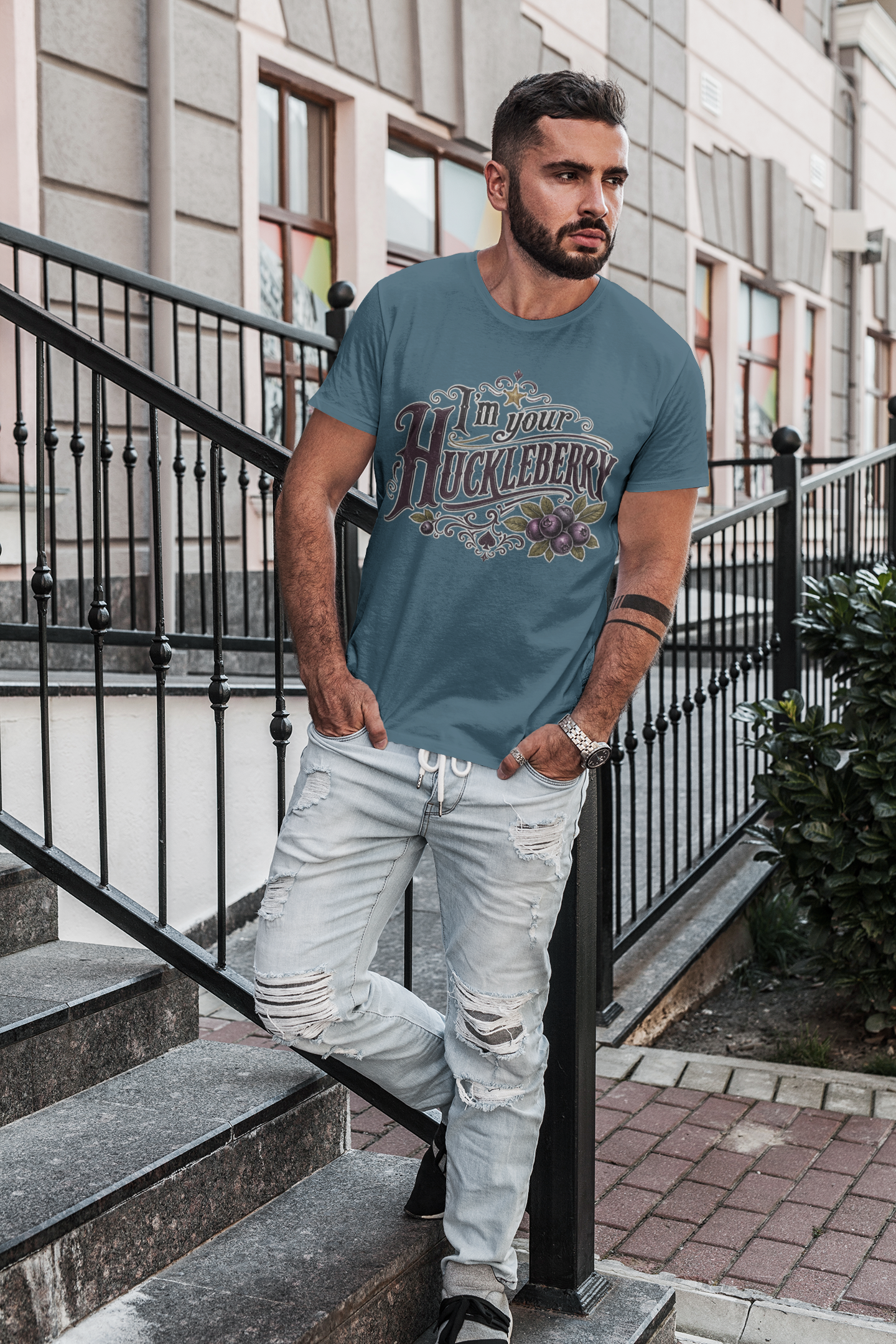 I'm Your Huckleberry T-shirt | Vintage Huckleberry Illustration