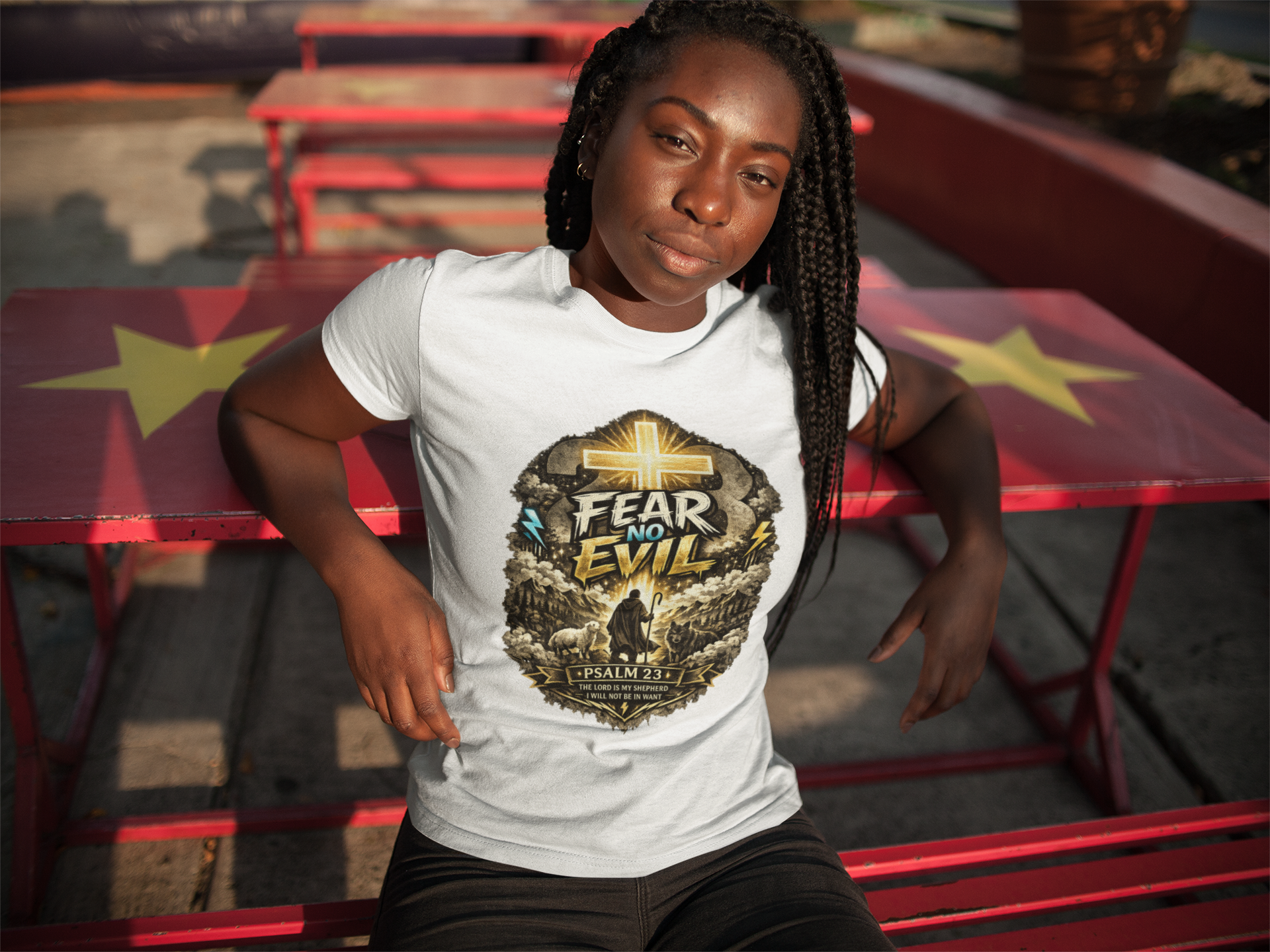 Psalm 23 Fear No Evil Tee Shirt